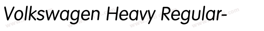 Volkswagen Heavy Regular字体转换 Volkswagen Heavy Regular字体转换